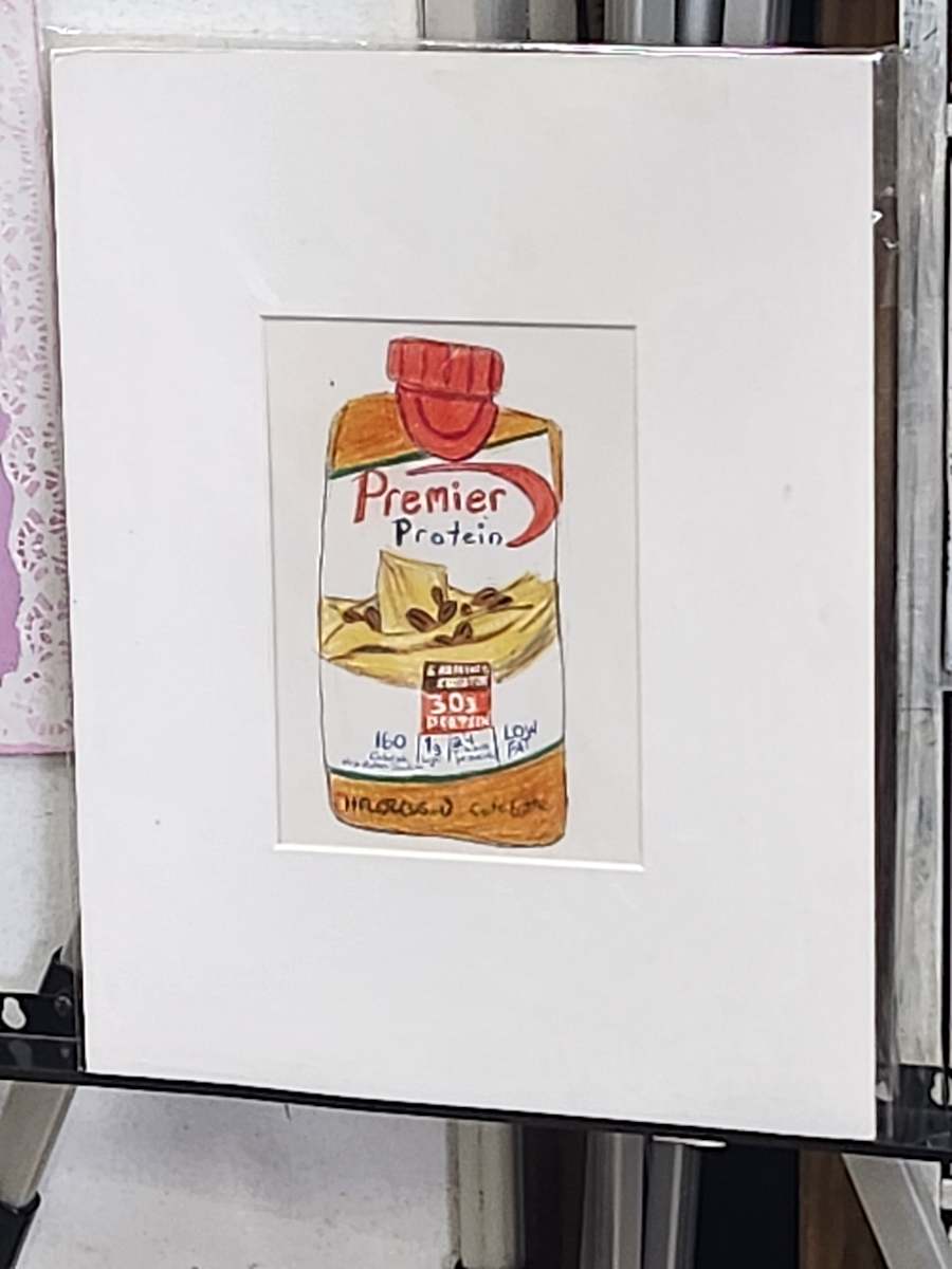 Protein Drink by Larry Alexis the junkart dog 