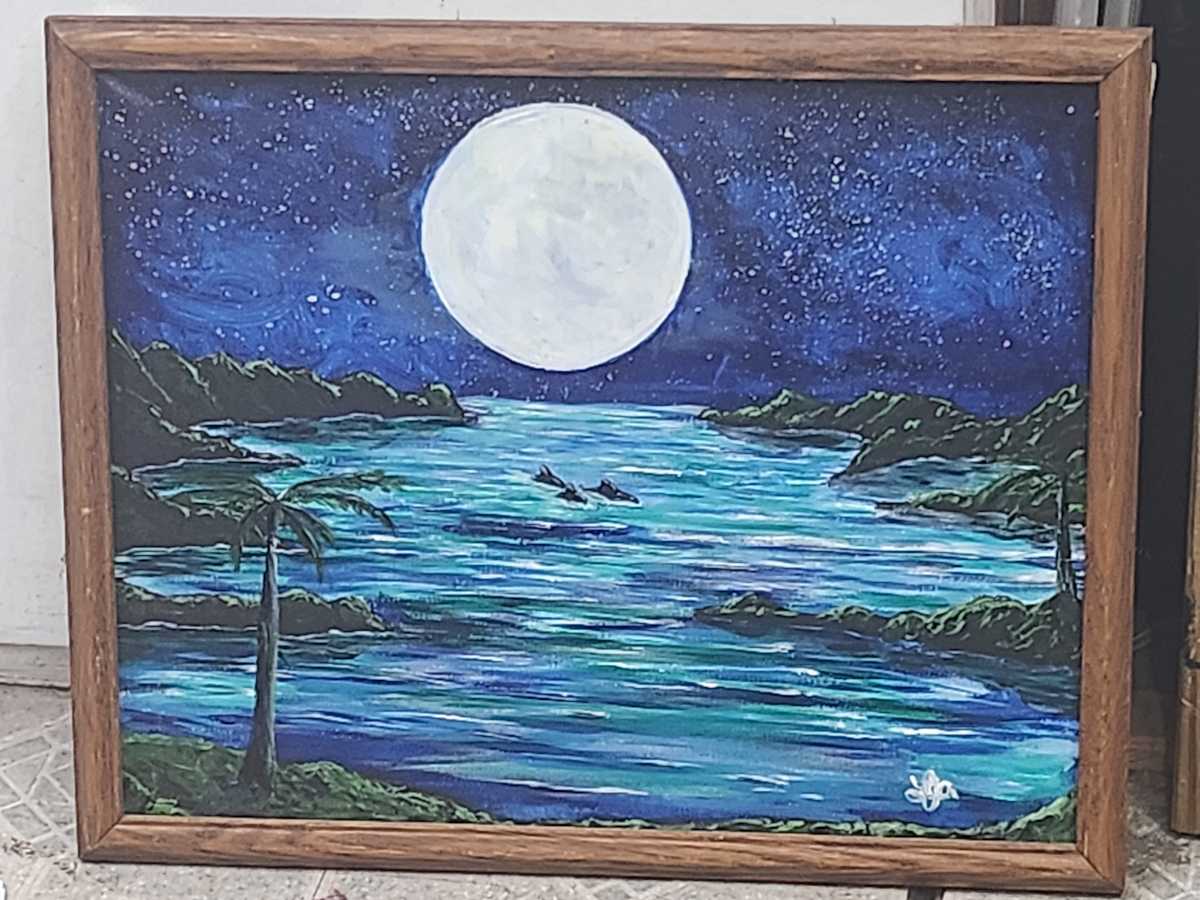Bright Night by Larry Alexis the junkart dog 