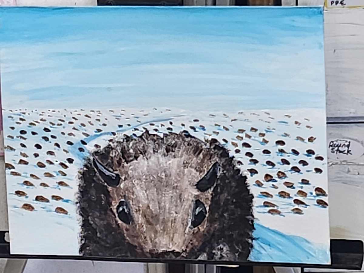 Buffalo Stampede by Larry Alexis the junkart dog 