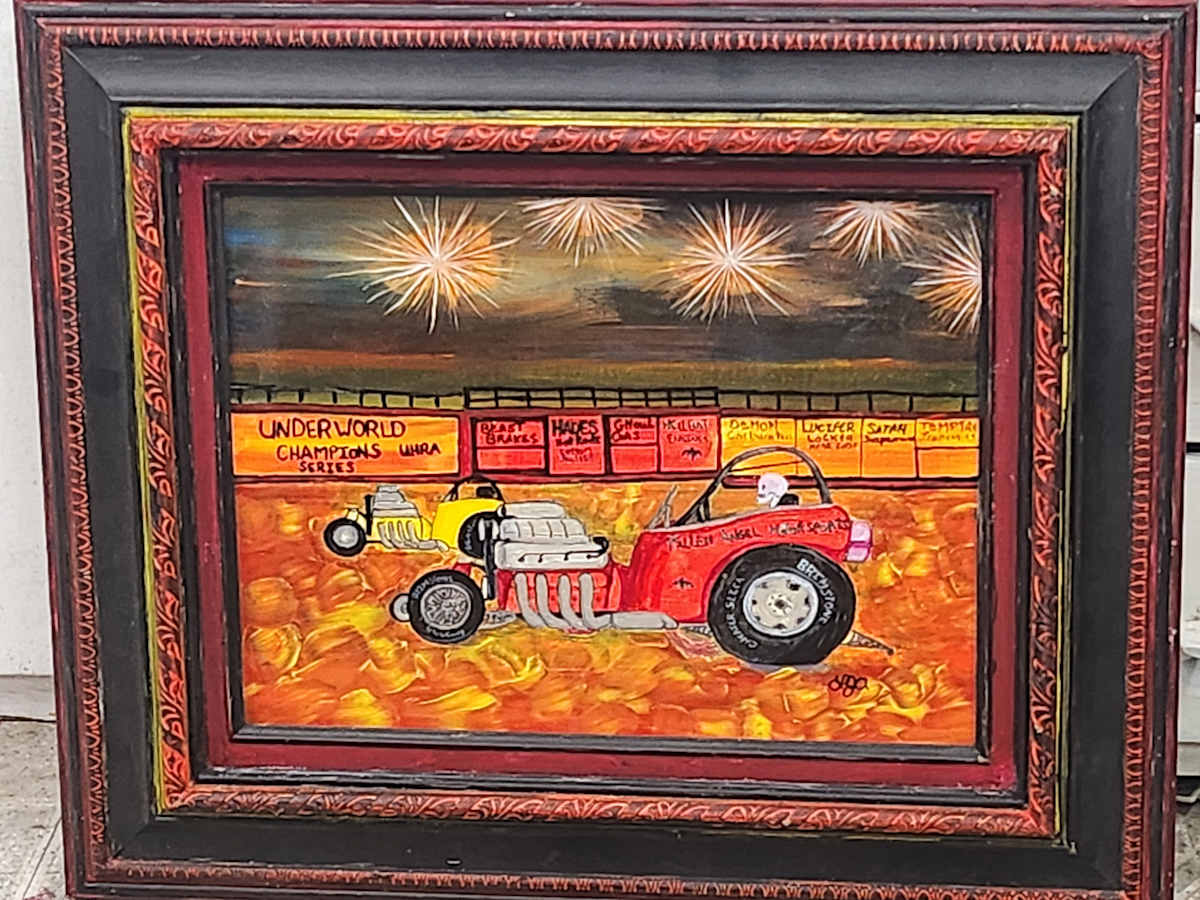 Drag Race from Hell by Larry Alexis the junkart dog 