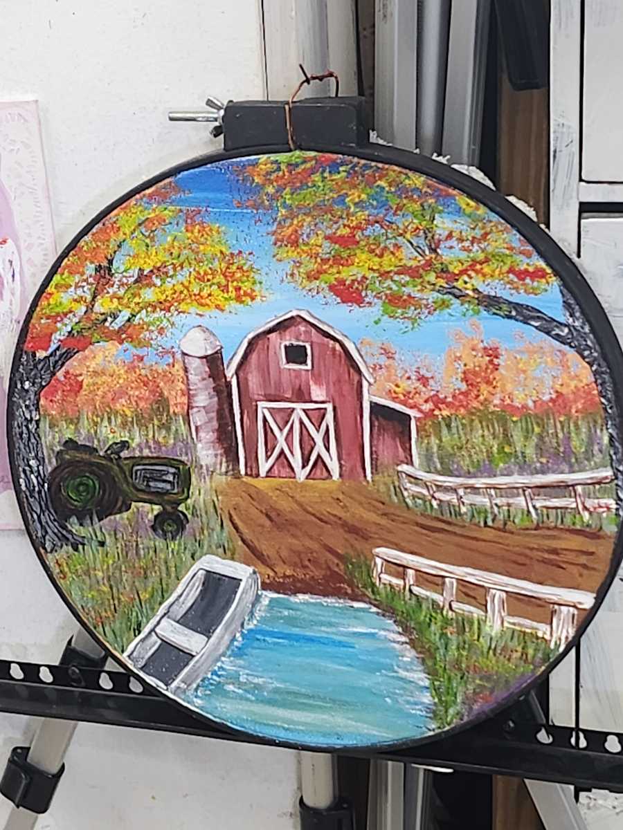 Farm by Larry Alexis the junkart dog 