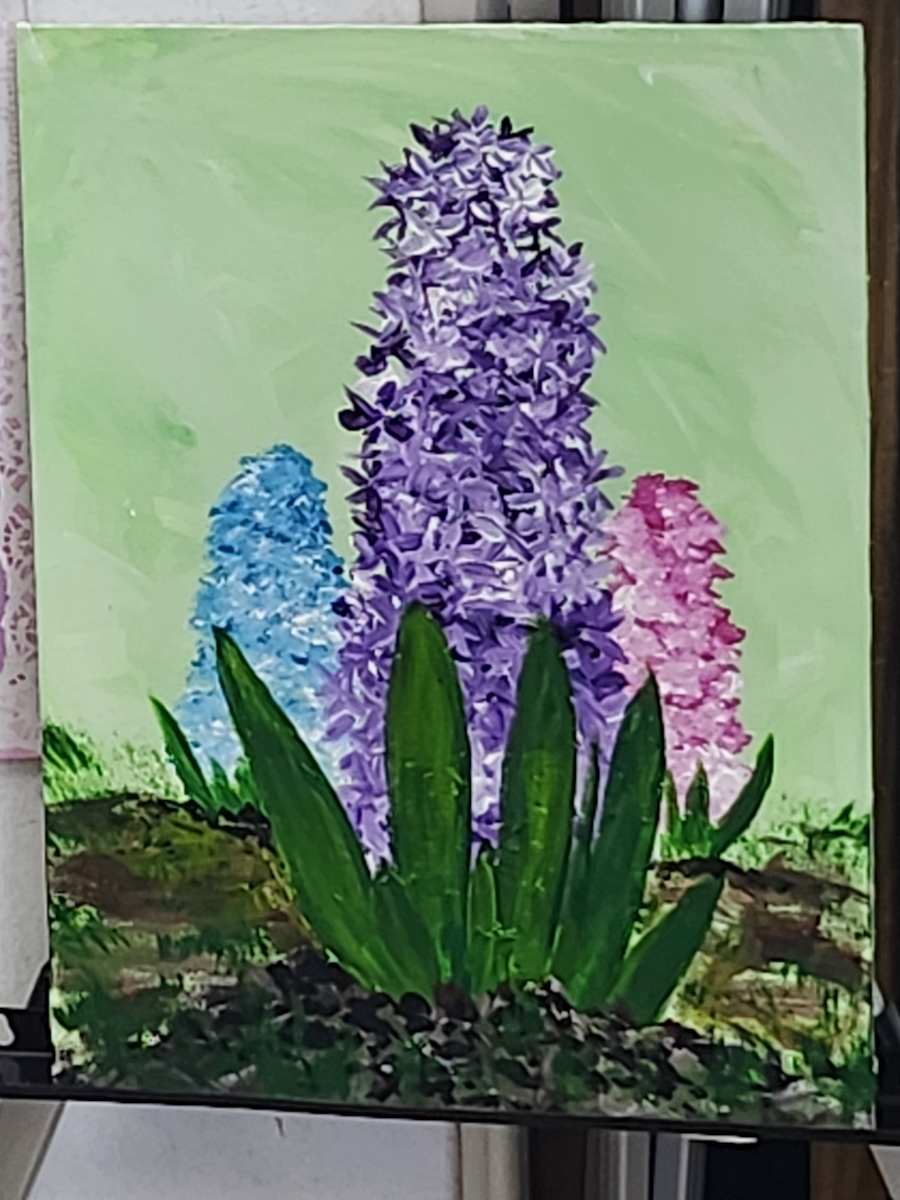 First Bloom by Larry Alexis the junkart dog 