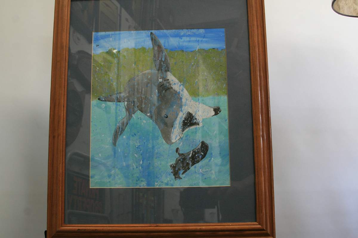 Jumping the Shark by Larry Alexis the junkart dog 