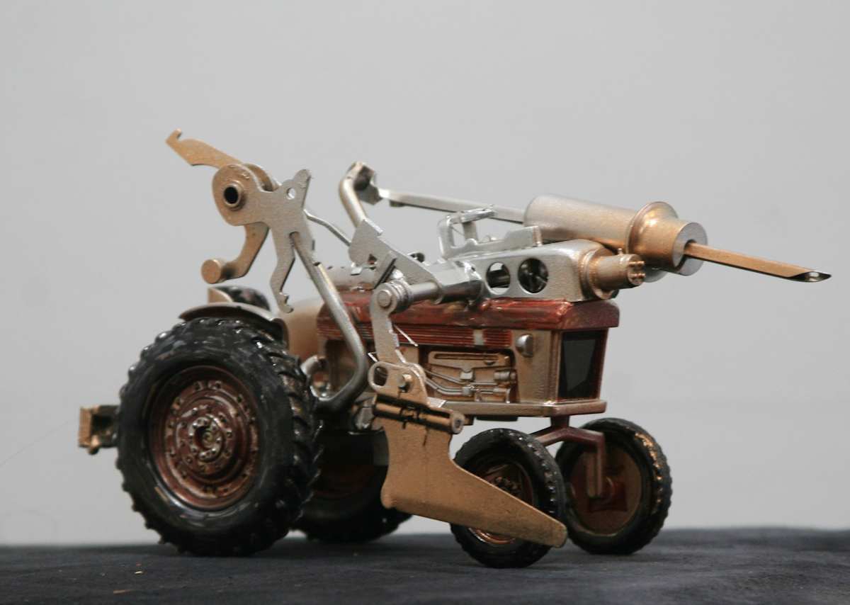 Killer Tractor by Larry Alexis the junkart dog 