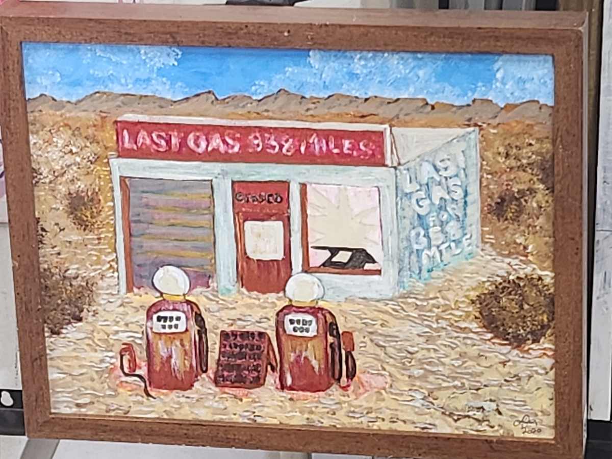 Last Gas by Larry Alexis the junkart dog 