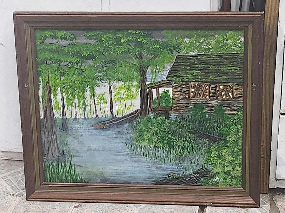 Morning in the Swamp by Larry Alexis the junkart dog 