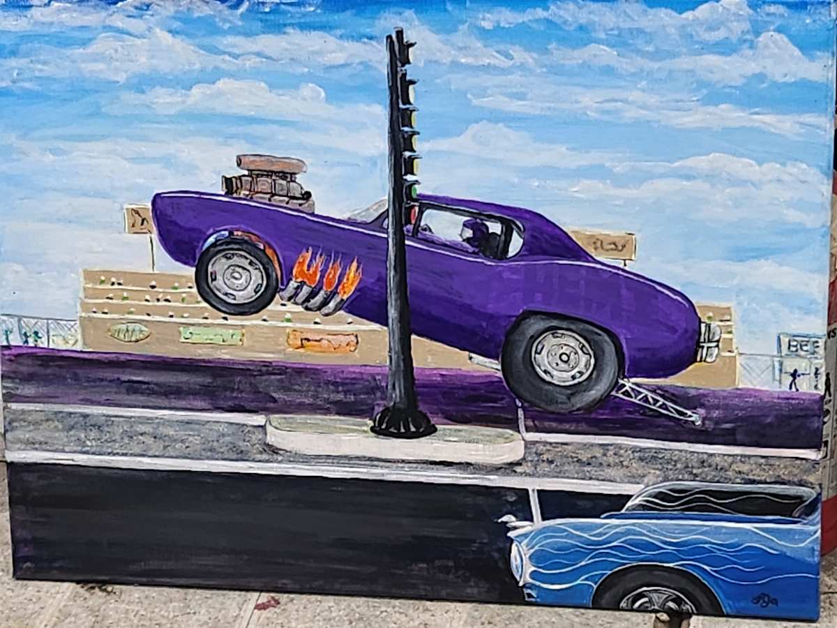 Night at the Strip by Larry Alexis the junkart dog 