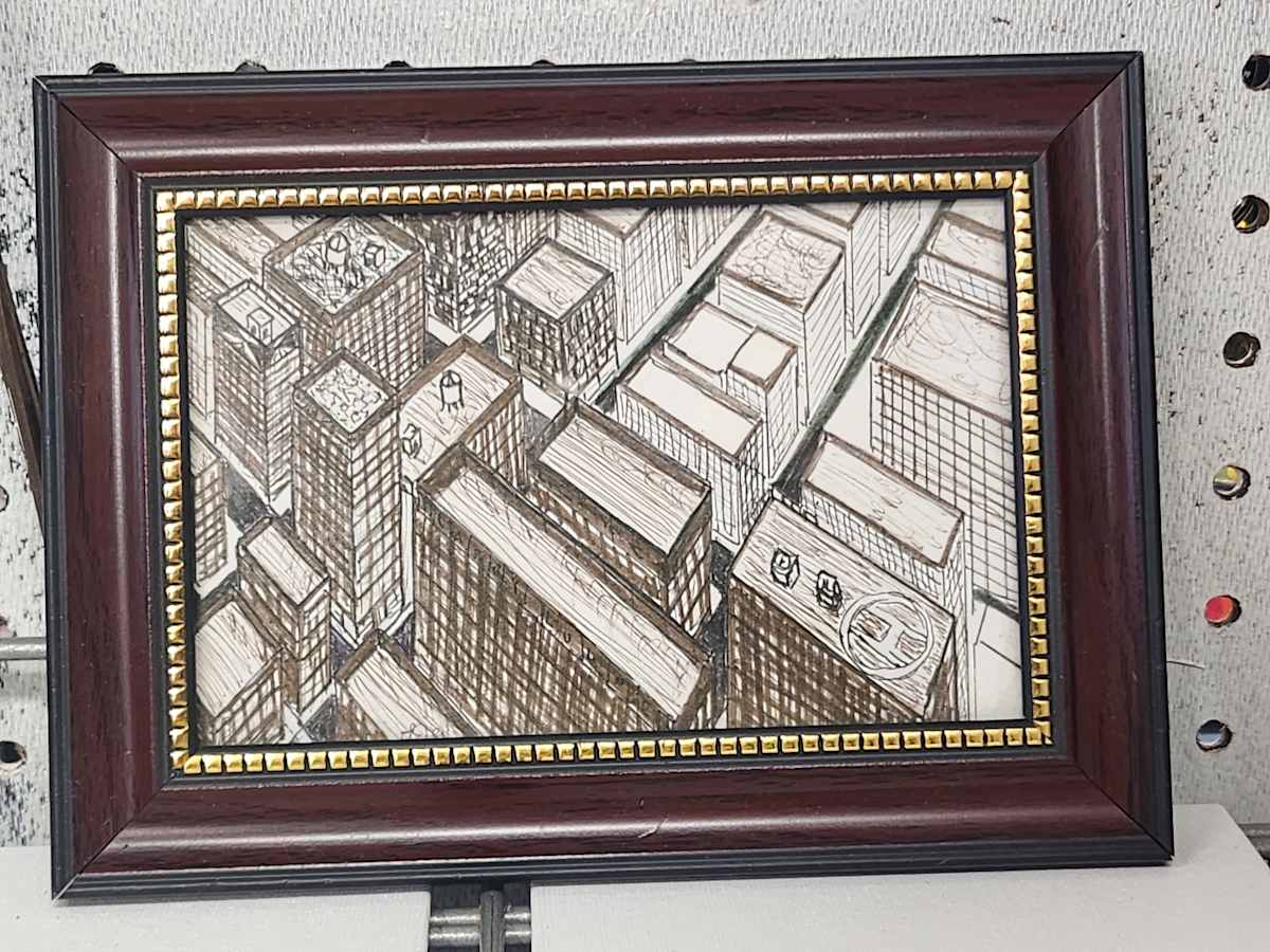 Overhead View by Larry Alexis the junkart dog, Image 1.