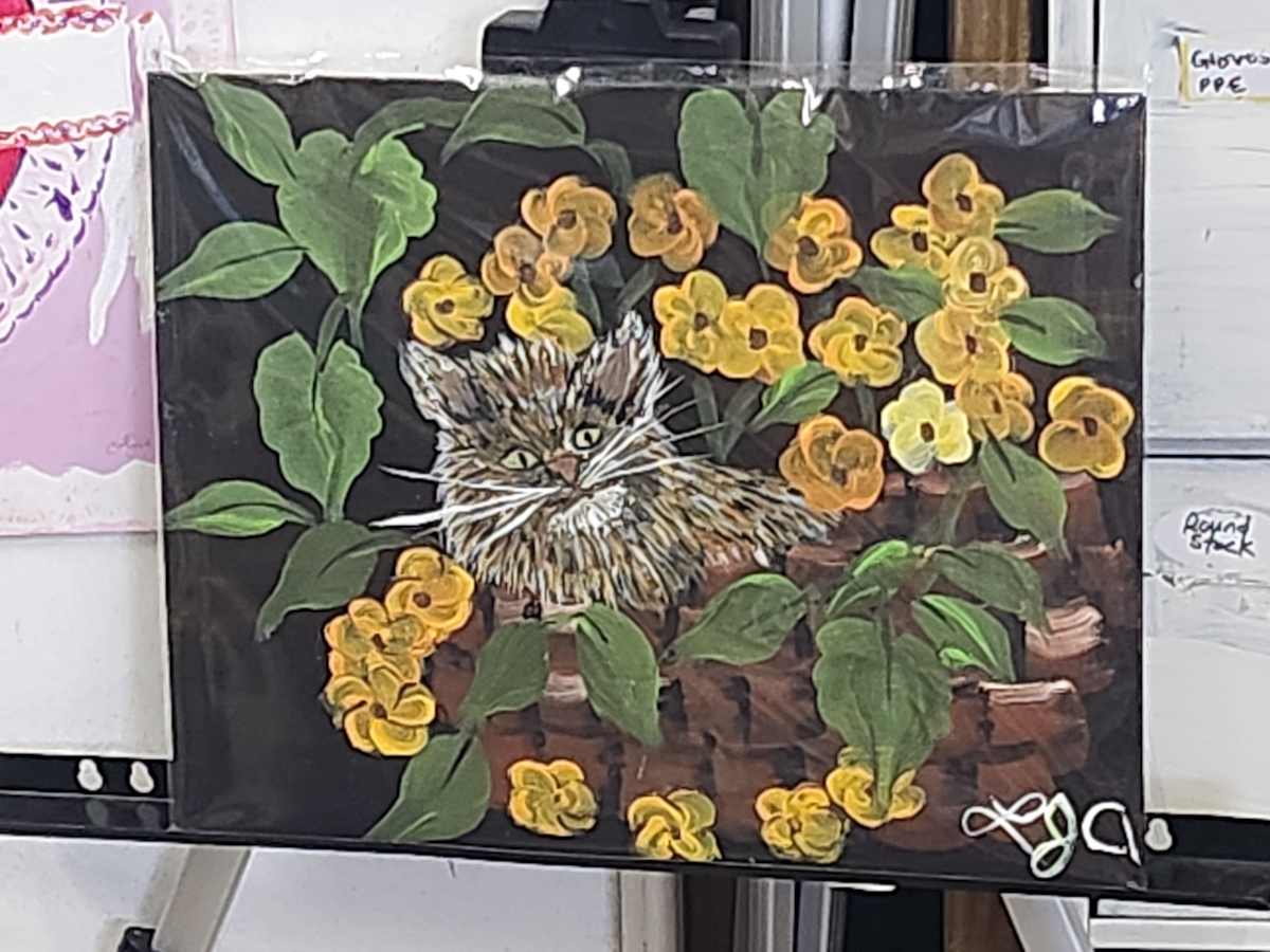 Scruffy Cat by Larry Alexis the junkart dog 