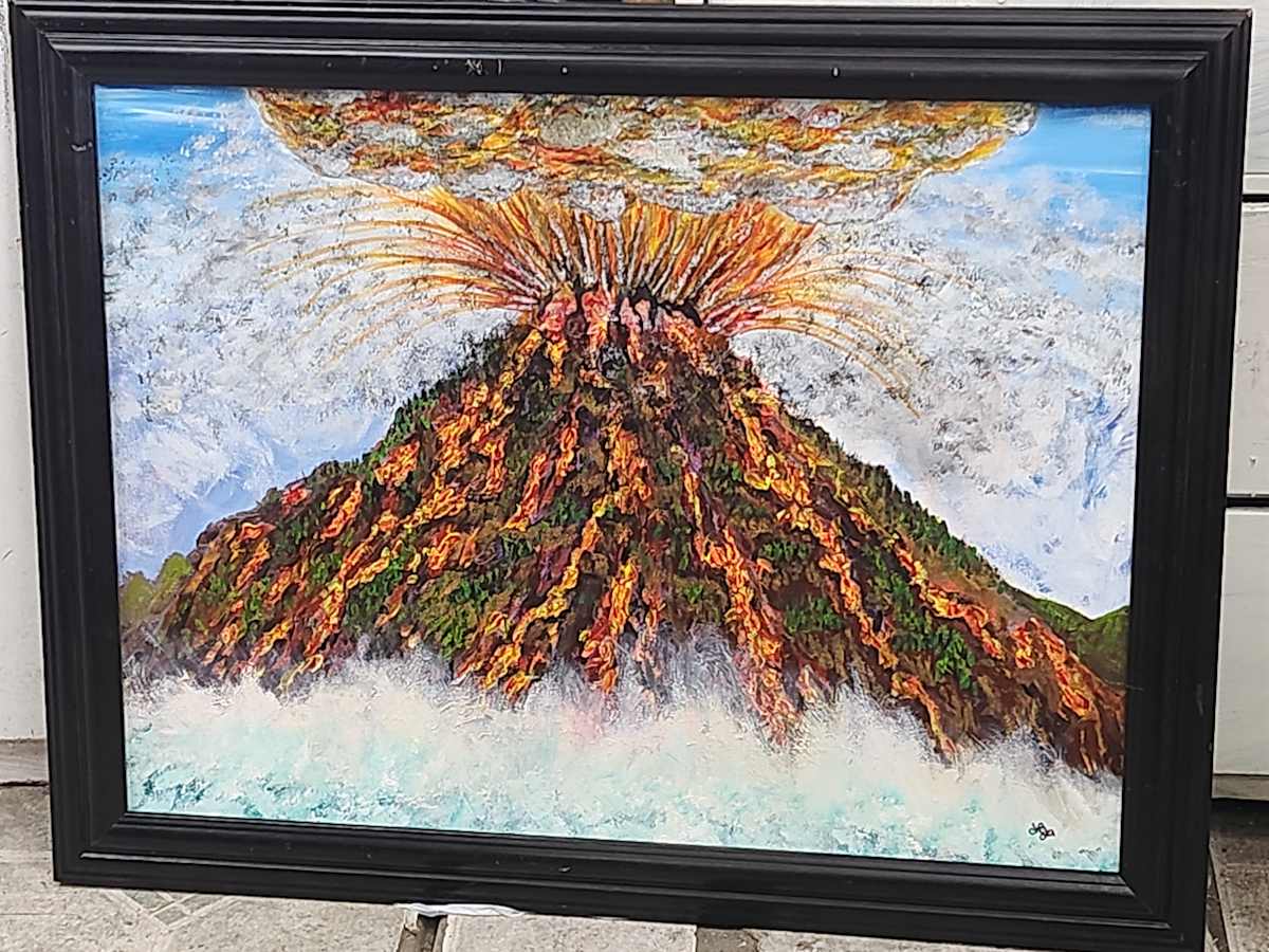 Volcano by Larry Alexis the junkart dog, Image 2.