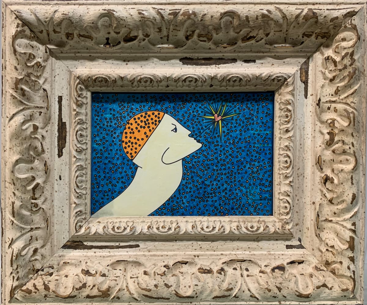 Untitled (portrait blue background), Image 1.