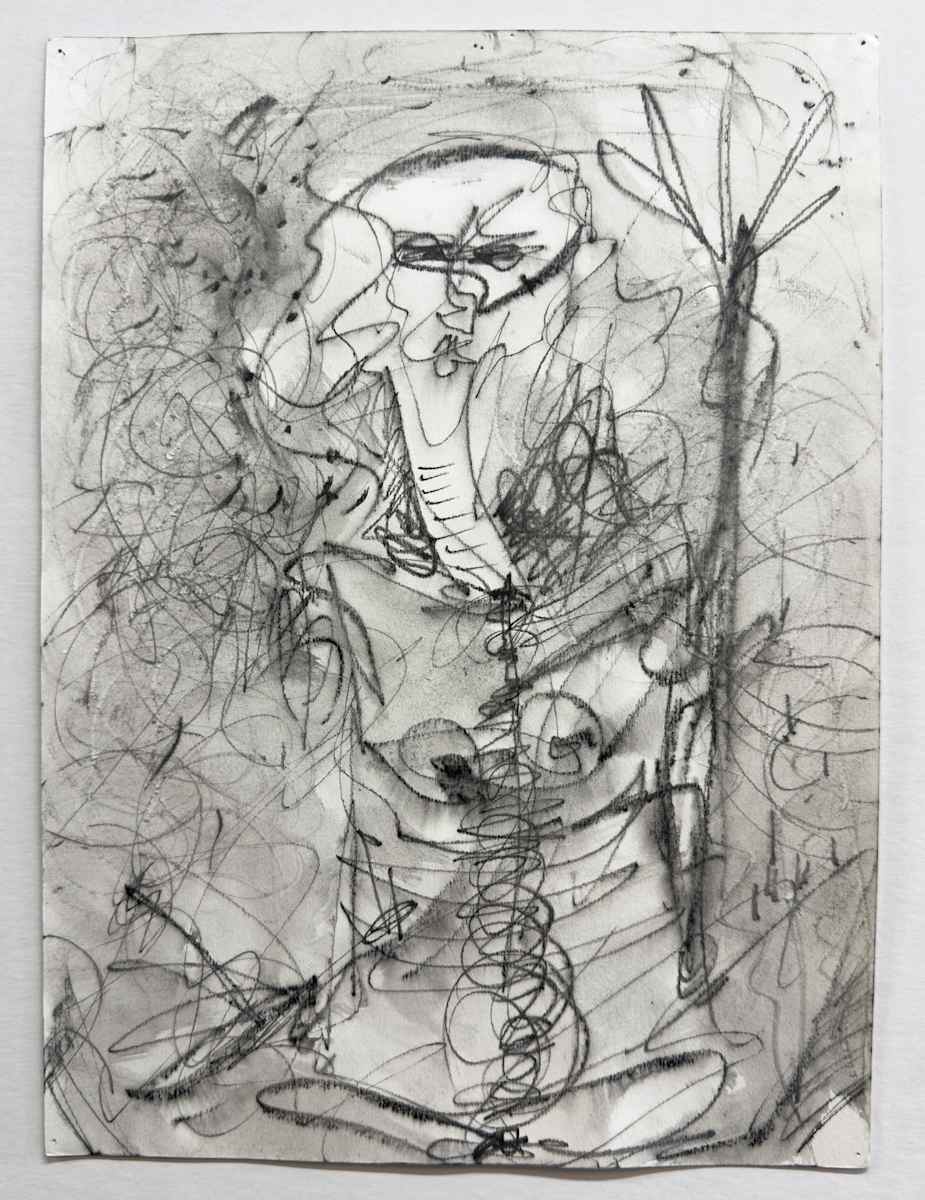 Untitled (abstract figure) by Kathy Skerritt 