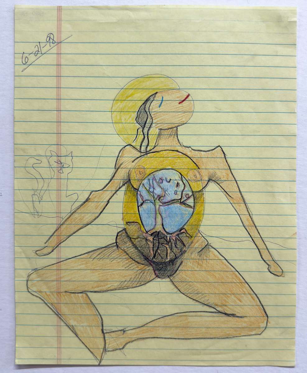 Untitled (figure with tree) by Kathy Skerritt, Image 1.