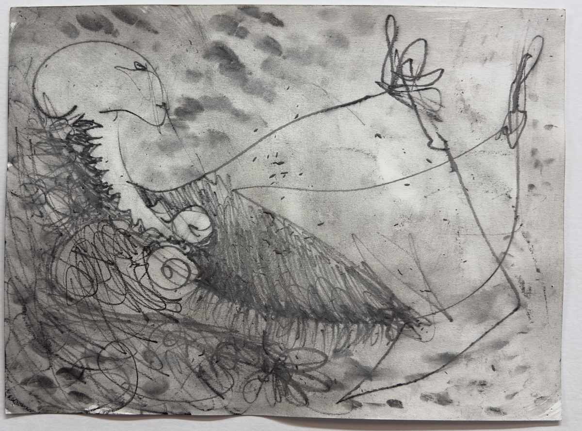 Untitled (abstract figure) by Kathy Skerritt 