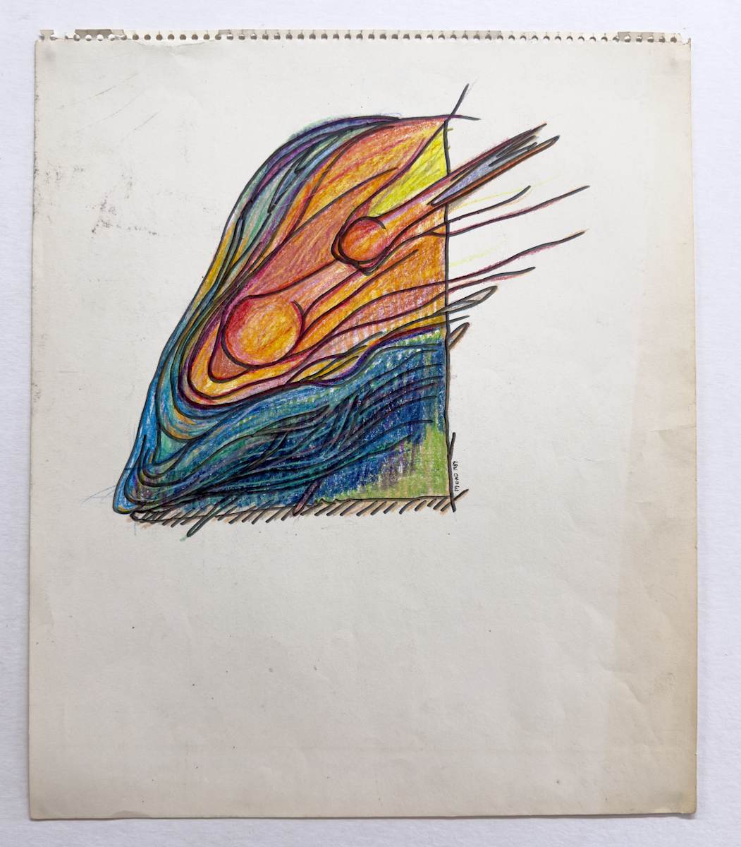 Untitled (oranges blues) by Kathy Skerritt, Image 1.