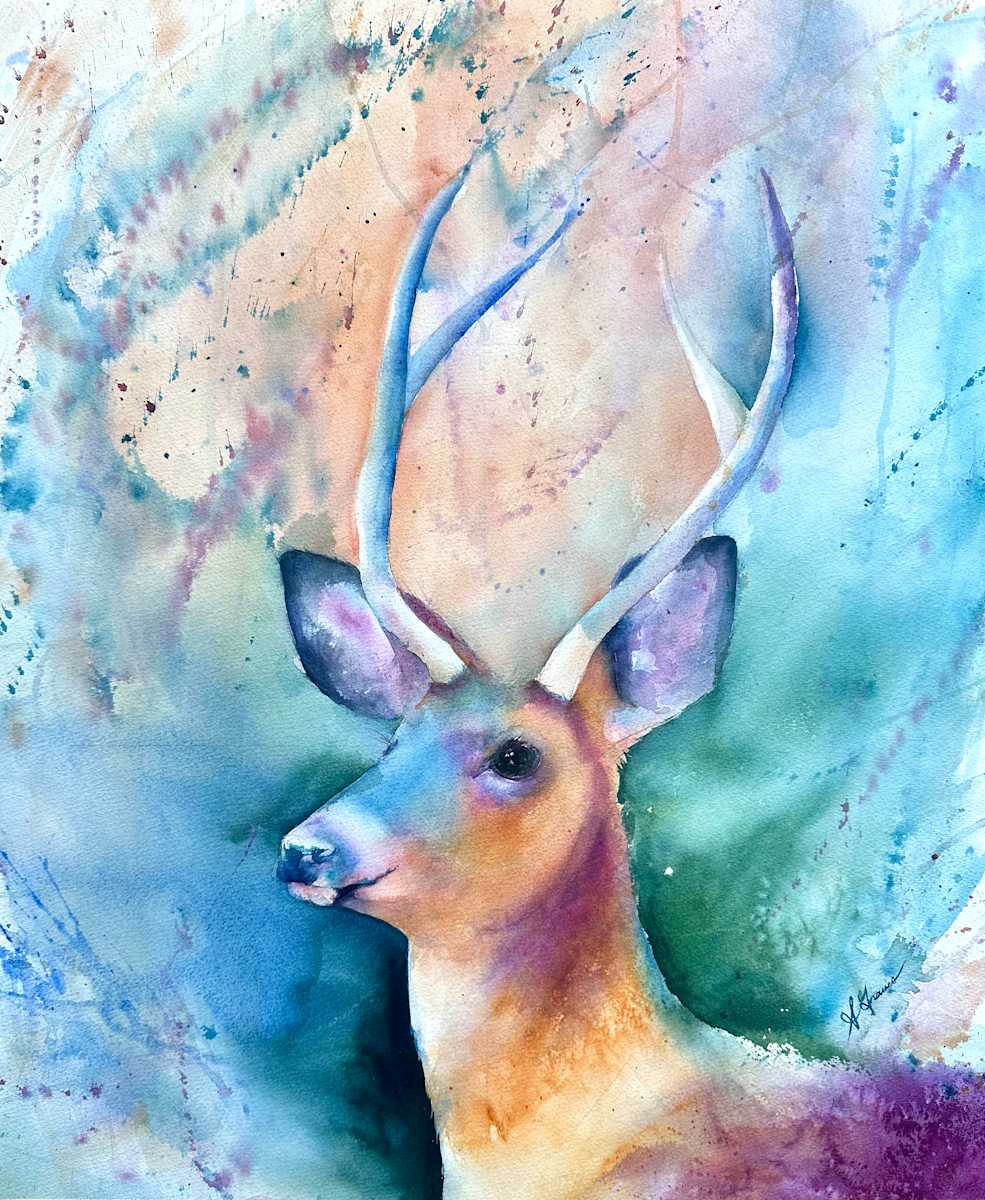 Spectrum of Stillness by Sarah Graves  Image: Mounted to birch panel with wax coat