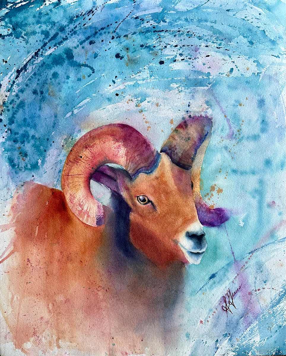 Memories of Arroyo Hondo by Sarah Graves  Image: Mounted to birch panel with wax coat