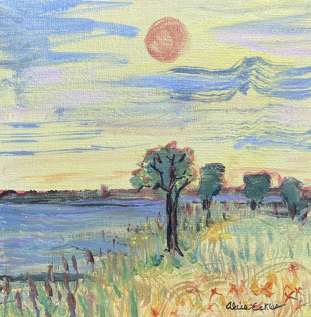 Cattails by Alice Eckles 