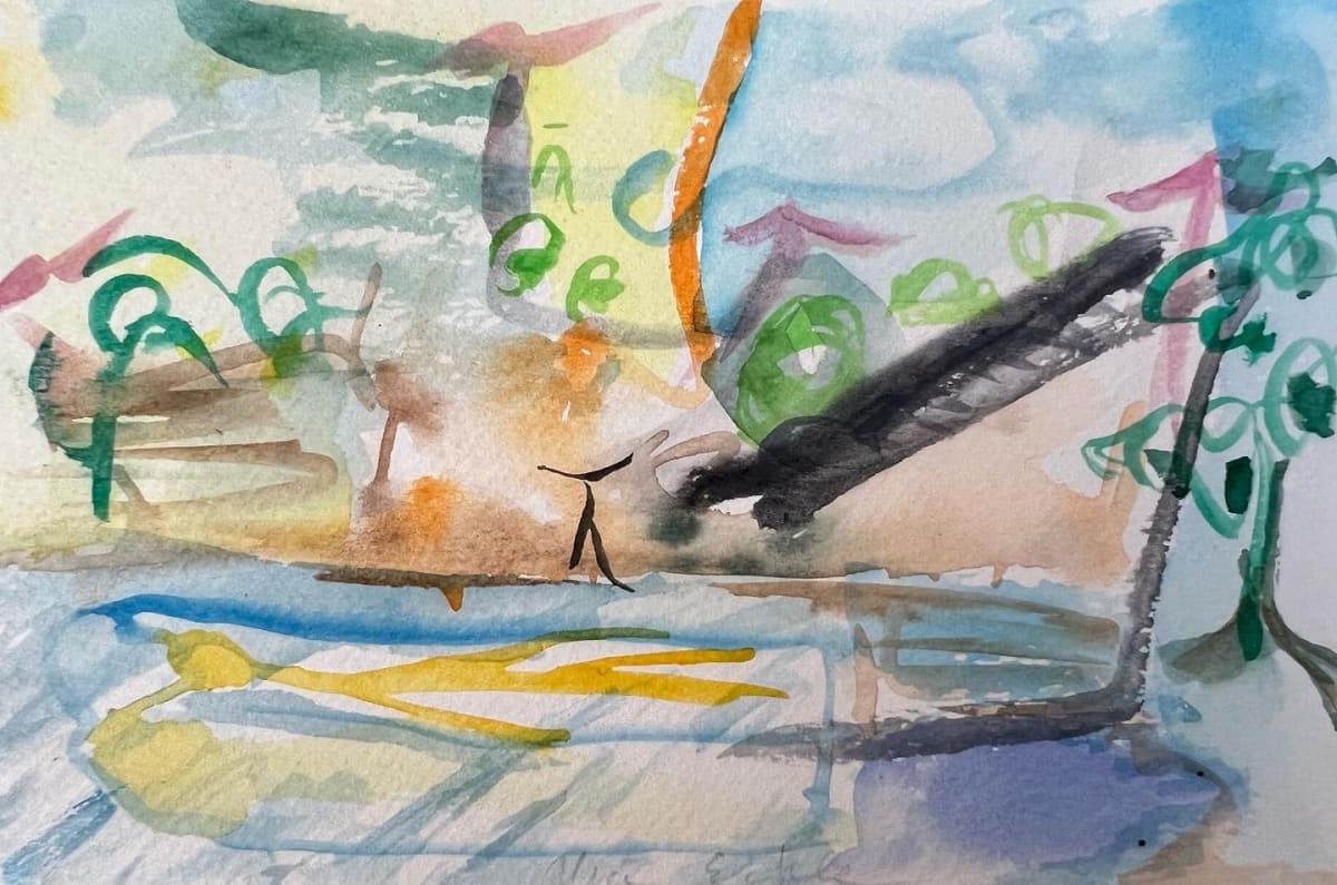 Standing like a tree by the water by Alice Eckles 