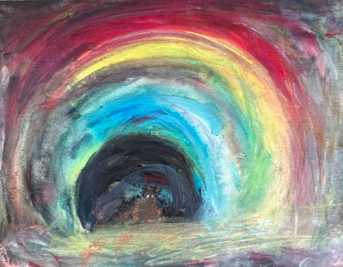 Rainbow cave kitty by Alice Eckles 