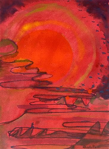 Red Sun and Land 