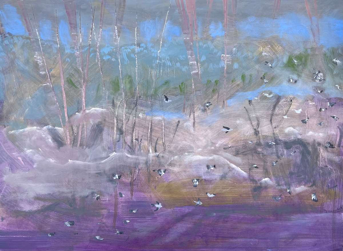 Snow Buntings by Alice Eckles, Image 1.