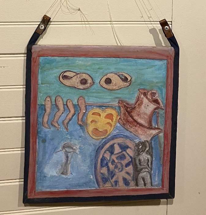 Ceramic elements and relief by Alice Eckles 