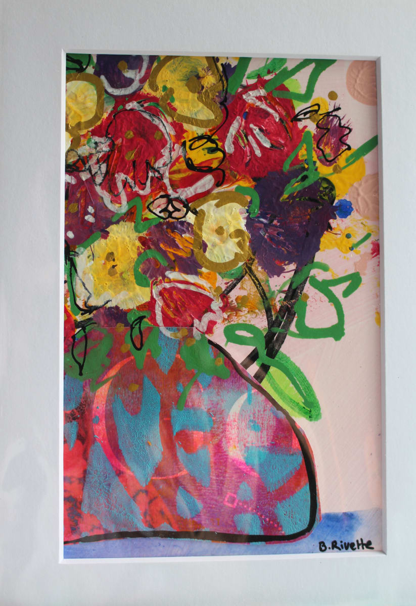 Flower vase # 1 by Bernadette Rivette 