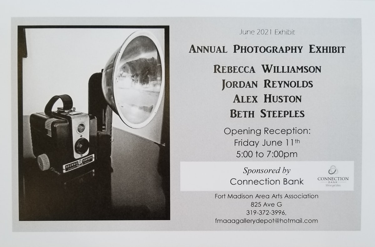 2021 Annual Photography Group Exhibition announcement. 
Post card invitation announcing opening reception