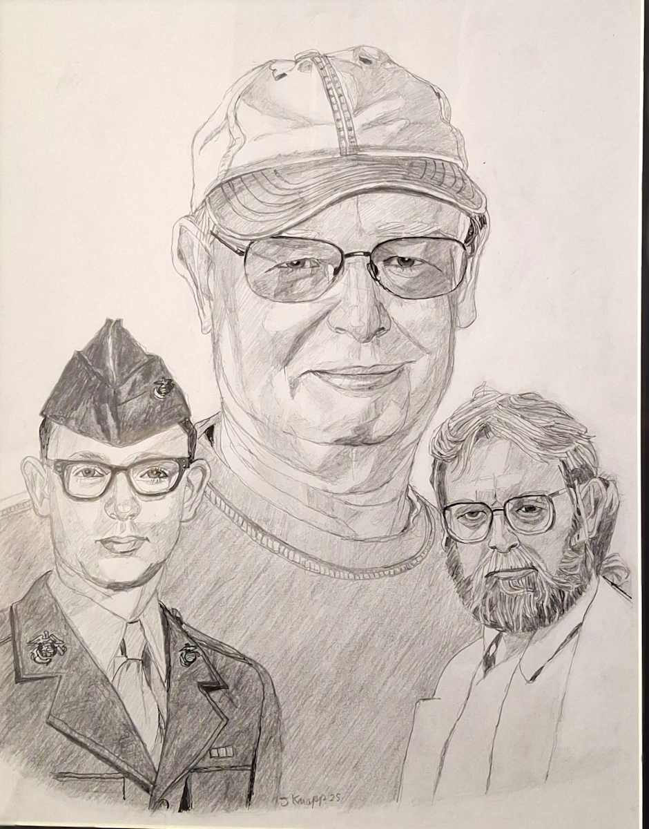 PJ Hogan Portrait Through the Years by Jim Knapp, Image 1.