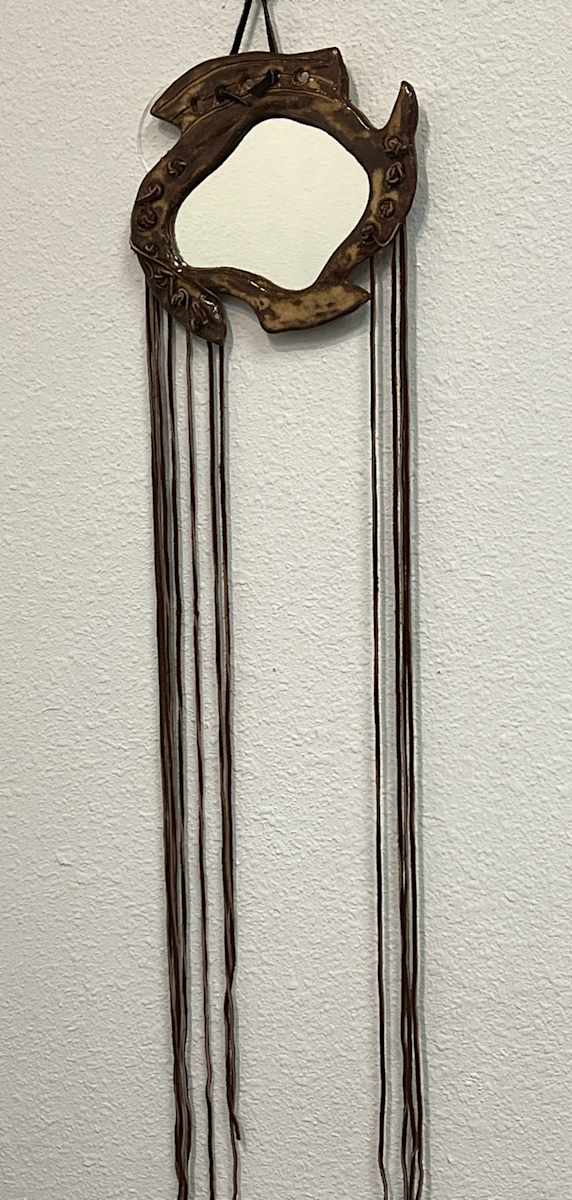 Fringed Mirror by Kristine Souder 