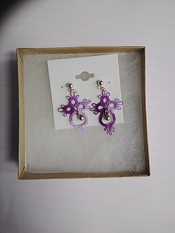 Purple Quatrefoil by Sarah Clendineng 