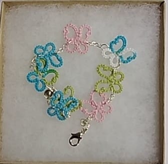 butterfly bracelet by Sarah Clendineng 