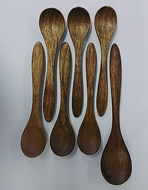 Walnut Spice Coffee Spoons (7) by Paul Simpson, Image 2.