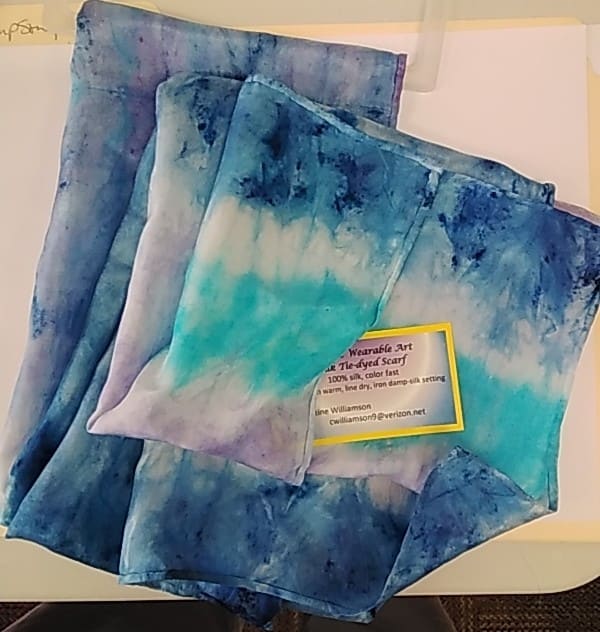 Silk Tie-Dyed Scarf by Christine Willamson 