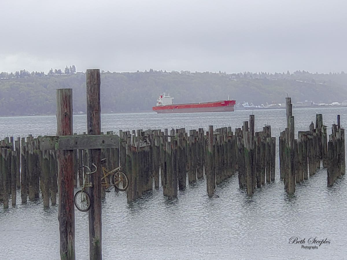 Old Tacoma Waterfront by Beth Steeples 