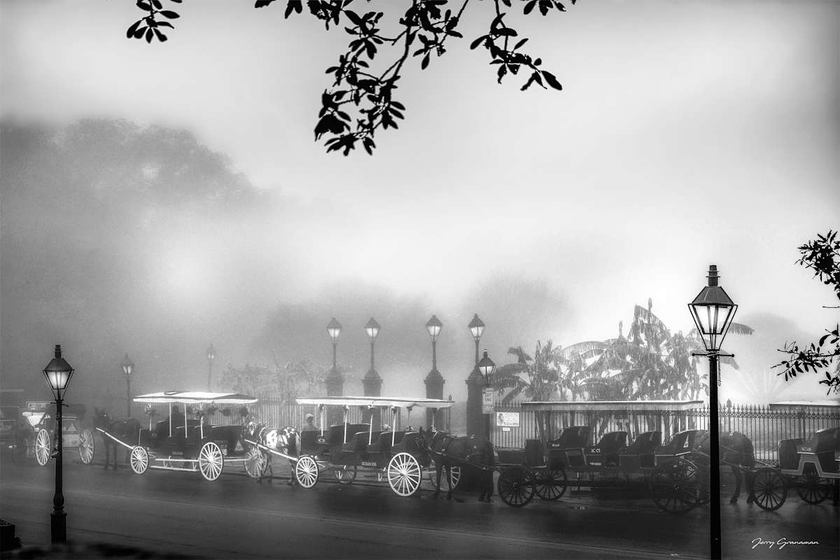 Carriages in the Fog by Jerry Granaman, Image 2.