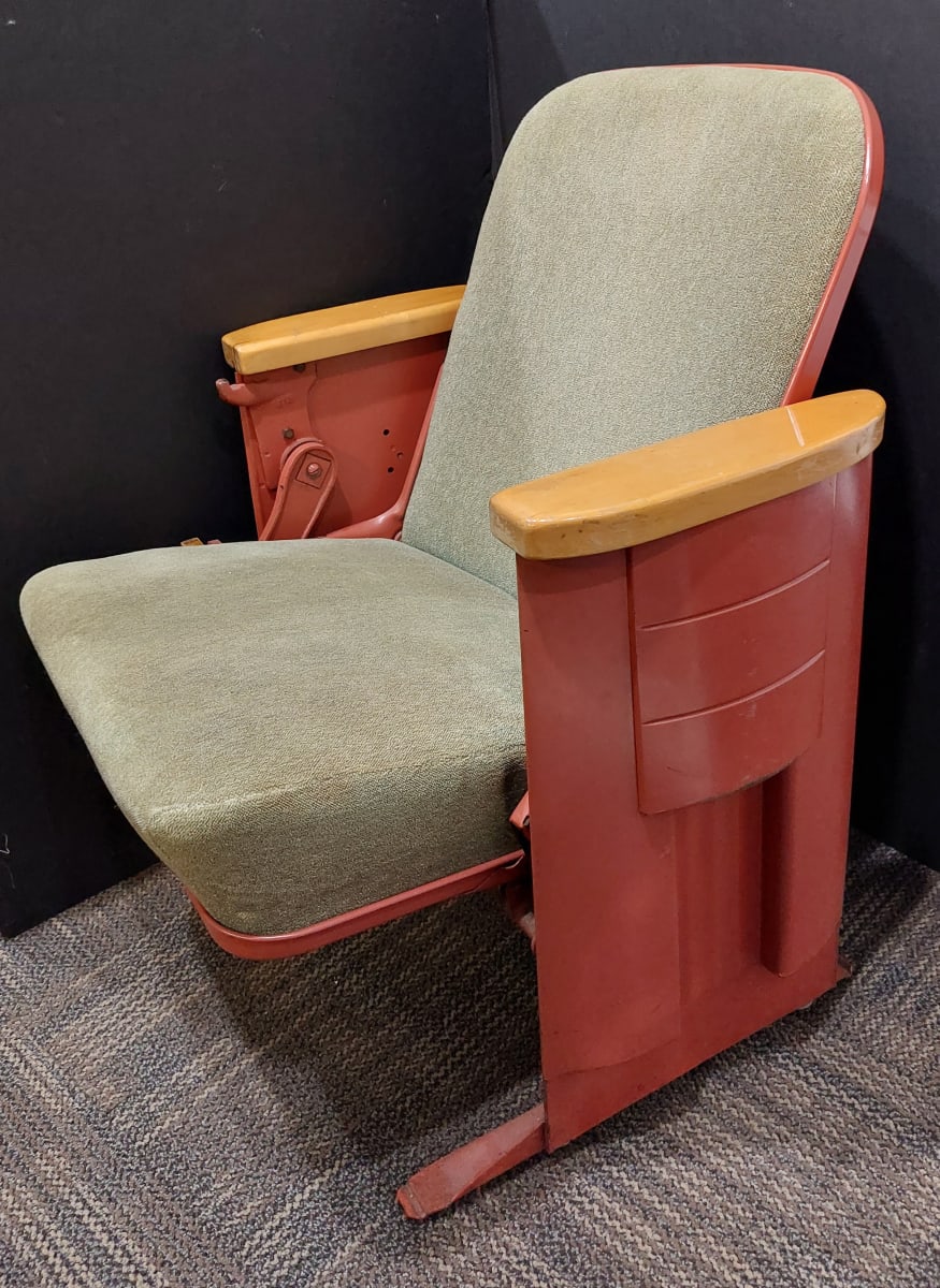 A pair of Sheaffer Pen Conference Room Theater Chairs  Image: Pair of chairs donated by Brian Mendez
