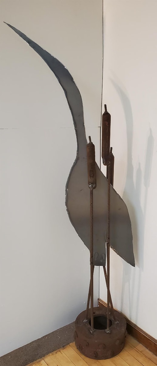 A Heron in the Cattails by Curt Swarm, Image 1.