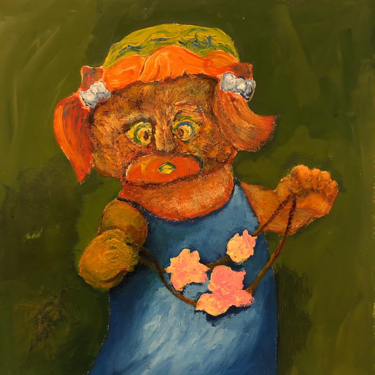 Cat with Rhododendron by Chen YiYu 