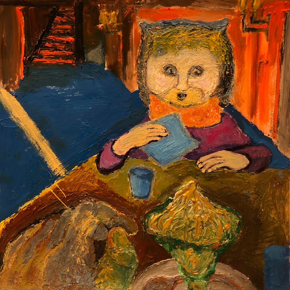 Cat wiping mouth by Chen YiYu, Image 2.