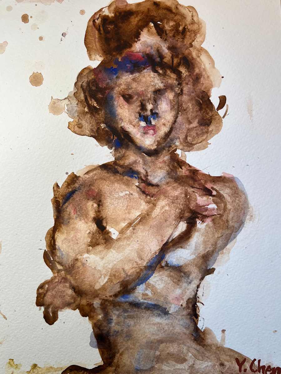 Soil Whisperer: A Portrait by Yiyu Chen  Image: She wears topsoil like lace,  
each pore breathing  
the oldest stories—  
what mountains told to rivers,  
what rivers whispered to clay.
