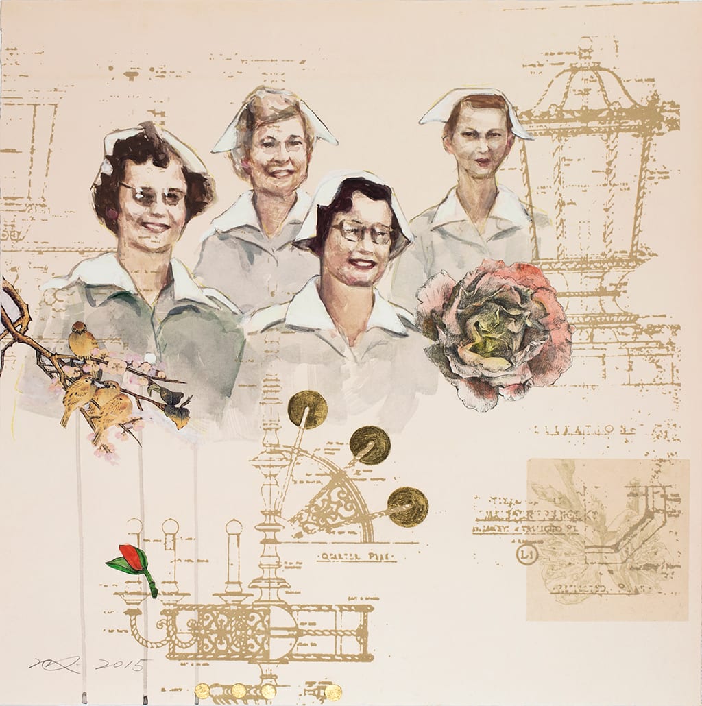 Highland Nurses 4 by Hung Liu 