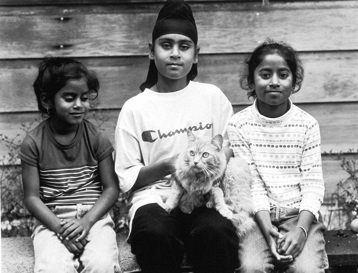 Mandeep and His Cousins Jaskinder and Ramanpreet by Jeanne O'Connor 