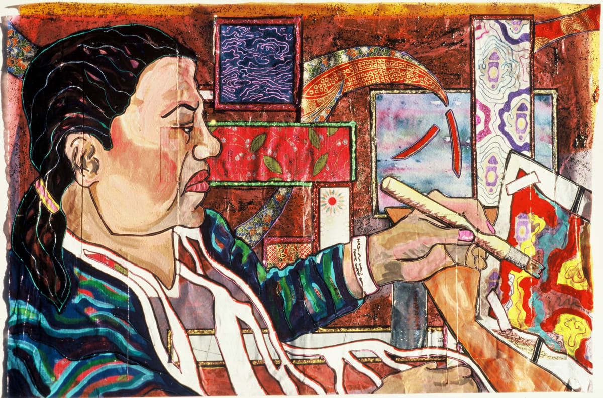 Mary, Art Class, Alameda Hospital by Nancy Mizuno Elliott 
