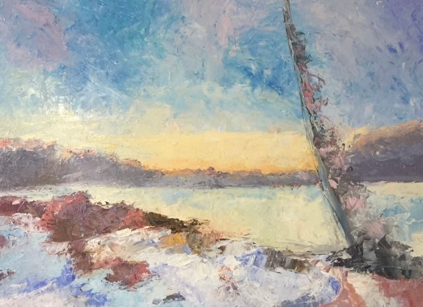 Oxbow Looking North - $650 by Susan Barocas 