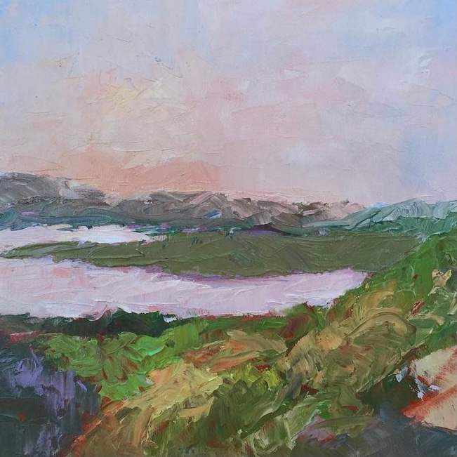 Looking Down on Pilgram Lake by Susan Barocas 