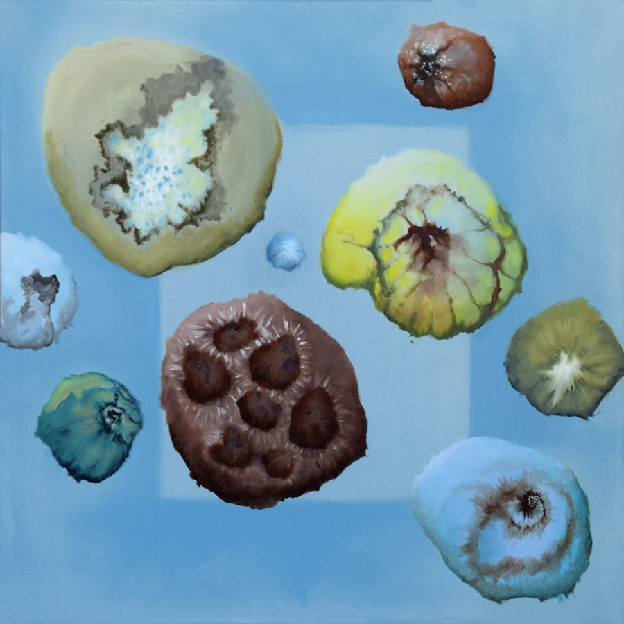 Arrangement on Blue by Karine Swenson 