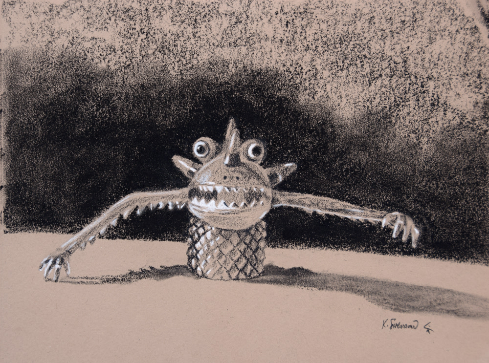 Frightened (study) by Karine Swenson 