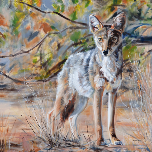 Handsome Devil (coyote) by Karine Swenson 